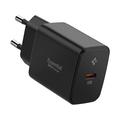 Carregador USB-C Spigen Essential EE201EU 20W - GaN, Quantum Boost - Preto