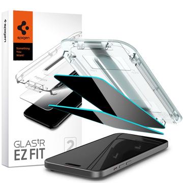 Protetor de Ecrã Spigen Glas.tR Ez Fit Privacy para iPhone 15 Plus - 2 Unidades