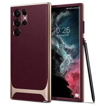 Capa Spigen Neo Hybrid para Samsung Galaxy S22 Ultra 5G - Borgonha