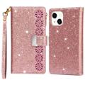 Bolsa Tipo Carteira Starlight Series para iPhone 14 Pro - Rosa Dourado