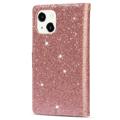 Bolsa Tipo Carteira Starlight Series para iPhone 14 Pro - Rosa Dourado