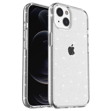 Capa Híbrida Stylish Glitter Series para iPhone 15 - Branco