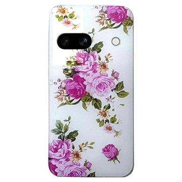 Capa em TPU Stylish Ultra-Slim para Google Pixel 8a - Flor rosa