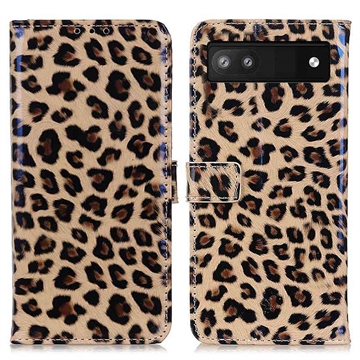 Bolsa Tipo Carteira Stylish Series para Google Pixel 7a - Leopard