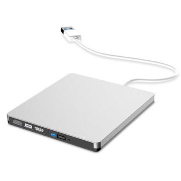 Unidade externa super fina de CD/DVD-RW para MacBook e Windows - USB 3.0