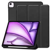 Capa dobrável com três dobras para caneta Tech-Protect SmartCase para iPad Air 13 (2024) - Preto