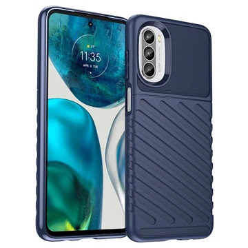 Capa de TPU Thunder Series para Motorola Moto G52 - Azul