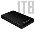 Disco Rígido Externo Transcend StoreJet 25A3 USB 3.1 Gen 1 - 1TB - Preto