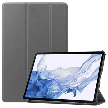 Bolsa Fólio Inteligente Tri-Fold para Samsung Galaxy Tab S9 - Cinzento