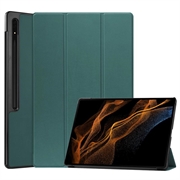 Bolsa Fólio Inteligente Tri-Fold para Samsung Galaxy Tab S9 Ultra - Verde