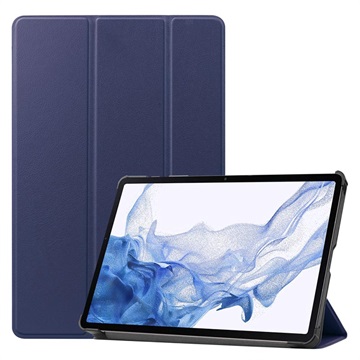 Bolsa Fólio Inteligente Tri-Fold para Samsung Galaxy Tab S8 - Azul Escuro