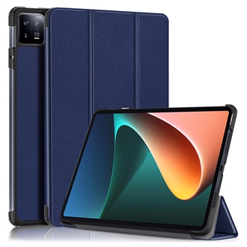 Bolsa Tipo Fólio Inteligente Tri-Fold para Xiaomi Pad 6/Pad 6 Pro - Azul