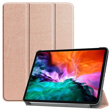 Folio Case Inteligente Tri-Fold para iPad Pro 12.9 (2021) - Cor-de-Rosa Dourado