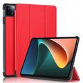 Bolsa Tipo Fólio Inteligente Tri-Fold para Xiaomi Pad 6/Pad 6 Pro - Vermelho