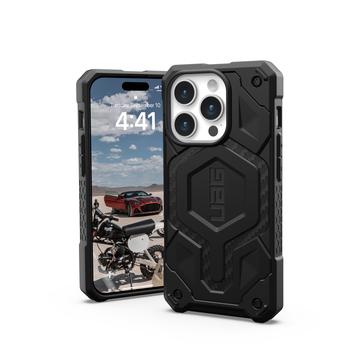 Capa Híbrida UAG Monarch Pro MagSafe para iPhone 15 Pro - Fibra de Carbono