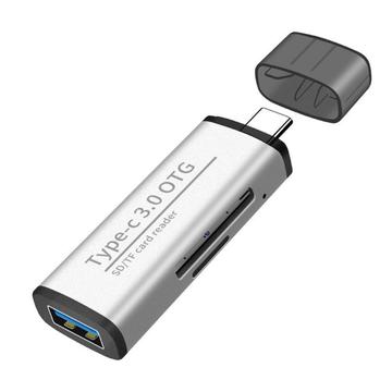 Adaptador USB-C para USB e SD / Leitor de cartões