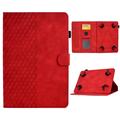 Capa universal com padrão 3D para tablet inteligente Folio Case - 10" - Vermelho