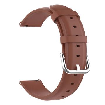 Bracelete de Couro Universal para Smartwatch - 22mm - Castanho