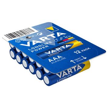 Pilha Varta Longlife Power LR03/AAA - 12 unidades