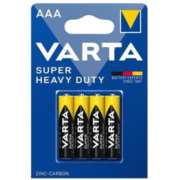 Bateria Varta Super Heavy Duty R03/AAA - 4 peças.