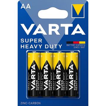 Bateria Varta Super Heavy Duty R6/AA - 4 unidades