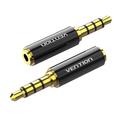 Adaptador de áudio Vention BFBB0 - 3.5mm macho para 2.5mm fêmea - Preto