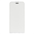 Bolsa Tipo Flip Vertical com Ranhura para Cartão para ZTE Axon 40 Pro - Branco