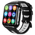 W5PRO 4G Dual Camera Kids Watch 2+16G Wear Resistant 1.83" IPS HD Smart Phone Watch - Preto / Cinzento