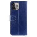 Bolsa Tipo Carteira para iPhone 13 Pro Max - Azul