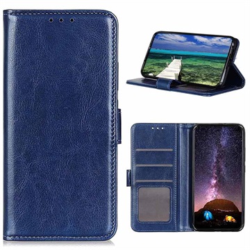 Bolsa Tipo Carteira com Função de Suporte para Xiaomi Redmi Note 11 Pro/Note 11 Pro+ - Azul