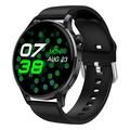 Watch3 pro 1.3" AMOLED Smart Watch com caixa metálica Bluetooth Call Pulseira de saúde feminina com monitorização do ritmo cardíaco - Preto