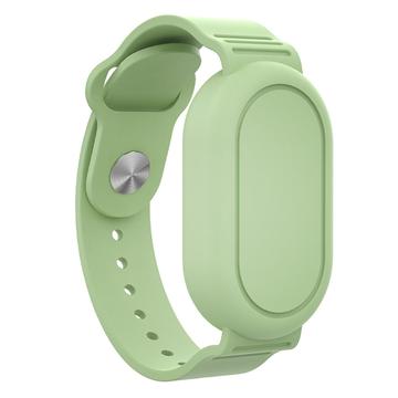 Pulseira de silicone à prova de água para Samsung Galaxy SmartTag 2 Bluetooth Tracker Capa protetora - Verde