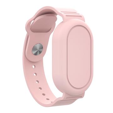 Pulseira de silicone à prova de água para Samsung Galaxy SmartTag 2 Bluetooth Tracker Capa protetora - Rosa