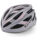 Capacete de ciclismo para mulher West Biking YP0708118 - Cinzento / Cor-de-Rosa