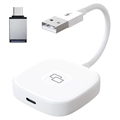 Adaptador Mirror CarPlay com Fio THT-020-7 para iPhone - USB-A, USB-C - Branco