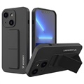 Capa de Silicone Wozinsky Kickstand para iPhone 13 Mini - Preto