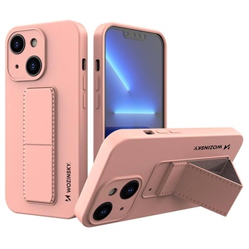 Capa de Silicone Wozinsky Kickstand para iPhone 13 Mini - Cor-de-Rosa