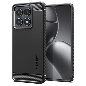 Capa de TPU Spigen Rugged Armor para Xiaomi 14T Pro - Preto