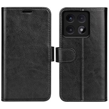 Capa tipo carteira com fecho magnético para Xiaomi 14T Pro - Preto