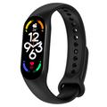 Xiaomi Mi Band 5/6/7 Bracelete de silicone mate - Preto