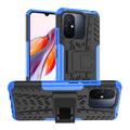 Capa Híbrida Antiderrapante com Suporte para Xiaomi Redmi 12C, Poco C55 - Azul / Preto