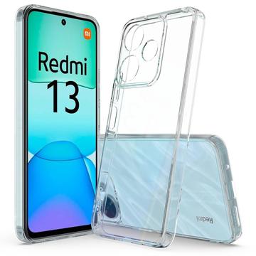 Capa Híbrida Resistente a Riscos para Xiaomi Redmi 13/Poco M6 4G - Transparente