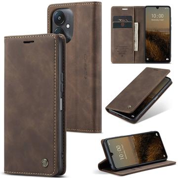 Bolsa Tipo Carteira Caseme 013 Series para Xiaomi Redmi 13C 5G/Poco C65 - Café