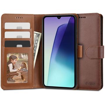 Capa para carteira Tech-Protect com íman e suporte para Xiaomi Redmi 14C/Poco C75 - Castanho