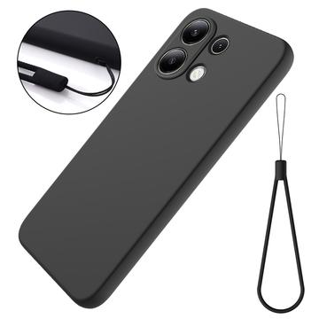 Capa de Silicone Líquido para Xiaomi Redmi Note 13 4G - Preta