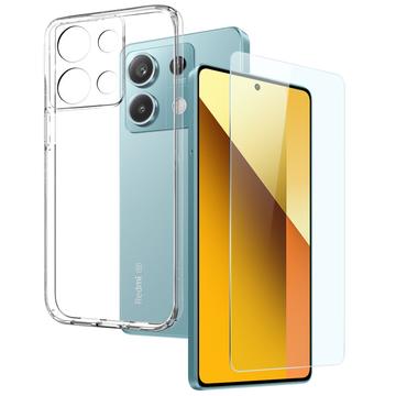 Conjunto de Proteção 2-em-1 Northjo para Xiaomi Redmi Note 13 - Transparente