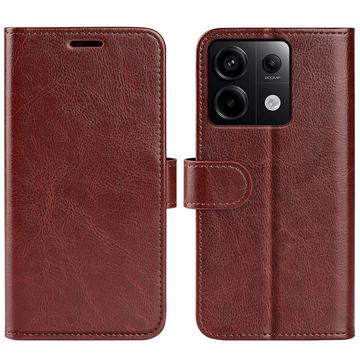 Bolsa Tipo Carteira com Fecho Magnético para Xiaomi Redmi Note 13 Pro - Castanho