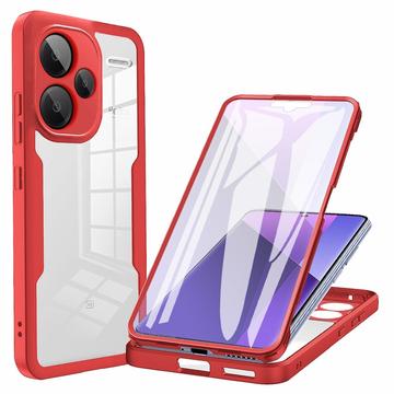 Capa 360 Série de Proteção Xiaomi Redmi Note 13 Pro+ - Vermelho / Transparente