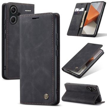 Bolsa Tipo Carteira Caseme 013 Series para Xiaomi Redmi Note 13 Pro+ - Preto