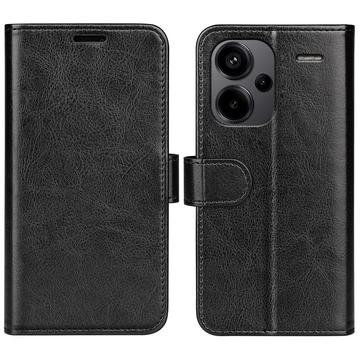 Bolsa Tipo Carteira com Fecho Magnético para Xiaomi Redmi Note 13 Pro+ - Preto